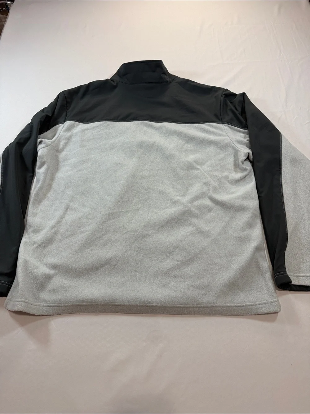 The North Face Men’s Black & Light Gray Hybrid Fleece Jacket Size XL